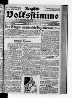 Bergische Volksstimme. 1917-1932