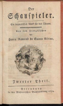 2: Der Schauspieler. Zweeter Theil