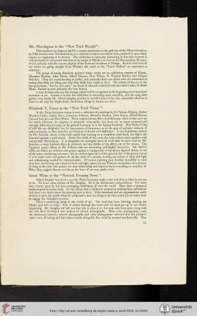 Israel [L.] White in the Newark Evening News