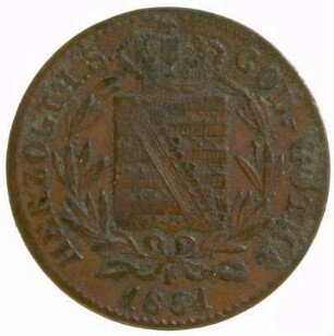 Münze, Pfennig, 1851