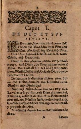 Sylvae vocabulorum et phrasium ... pars : cum solutae tum ligatae orationis ex optimis et probatis latinae, graecae et hebraicae linguae autoribus ; in usum et gratiam studiosae iuventutis in lucem data, 3. Continens Permultas Omnium Rerum, Quae In Probatis omnium doctrinarum auctoribus inveniuntur, appelationes aliquot linguis redditas & illustratas, quae & primae & secundae parti adhuc defuêre