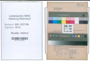 Entnazifizierung Helmut Mueller , geb. 14.03.1902 (Architekt)