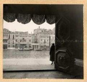 Venedig, Ausblick vom Hauptportal Santa Maria della Salute zum Canale Grande