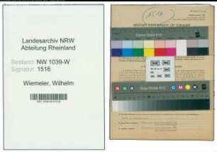 Entnazifizierung Wilhelm Wiemeler , geb. 05.07.1898 (Maurerpolier)