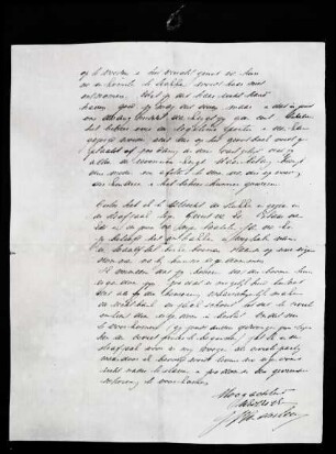 Fotografie eines Briefs von J. H. Insinger (?) an H. A. Insinger (Seite 2)