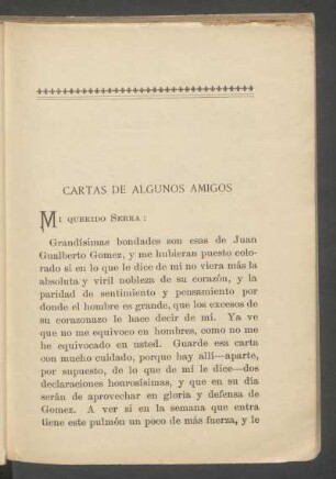 Cartas de algunos amigos