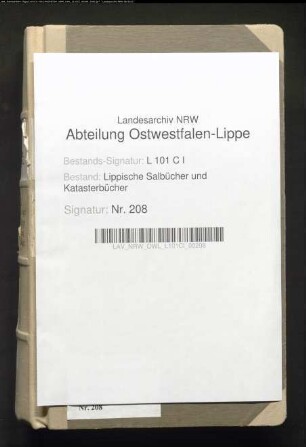 Salbuch der Vogtei Schötmar von 1721, Bd. 2