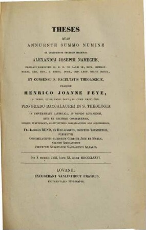 Theses. 1875/76