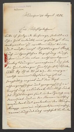 Brief an Wilhelm Grimm : 30.04.1858