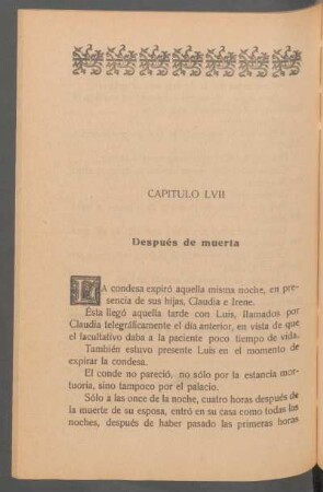 Capítulo LVII - Después de muerta