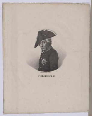 Bildnis des Friederich II., König von Preußen