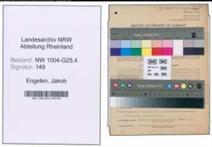 Entnazifizierung Jakob Engelen , geb. 14.01.1909 (Friseur)