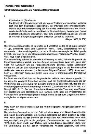 25-30, Strafrechtsdogmatik als Kriminalitätsproduzent