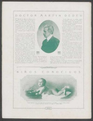 [Necrología de] Doctor Martín Dedeu