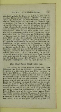 Die Reußischen Fürstenthümer