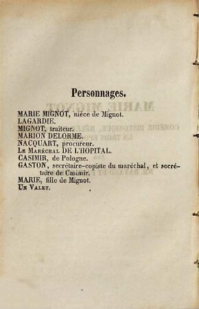 Marie Mignot : comédie historique, mêlée de couplets, en trois époques