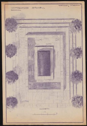 Konservatorium mit Theater, Istanbul: Denkmal, Grundriss 1:20