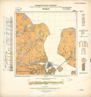 1644 Stralsund, Geologische Karte von Deutschland