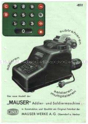 Addier- und Saldiermaschine