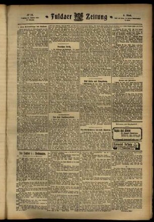 Dritte Ausgabe vom Samstag, den 27. Januar 1912.