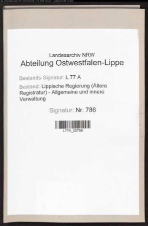 Wrugeregister des Amtes Barntrup