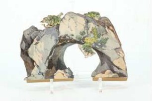 Wilhelm Bendow / Papiertheater / Kulisse / Felsen mit Höhleneingang