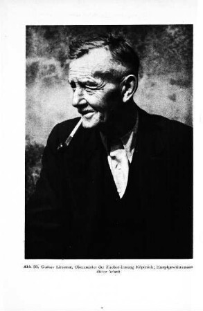 Abb. 38. Gustav Linsener, Obermeister der Fischer-Innung Köpenick. Hauptgewährsmann dieser Arbeit