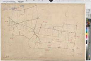 Herzfeld (Lippetal), Flurbereinigung Herzfeld-Düllo, Zuteilungskarte Diestedde Flur 16