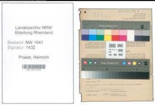 Entnazifizierung Heinrich Praest , geb. 28.01.1905 (Spediteur)