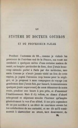 Le système du docteur Goudron et du professeur Plume