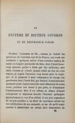 Le système du docteur Goudron et du professeur Plume