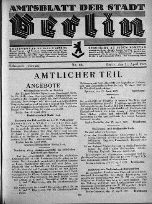 1929,16: Nr. 16, 21. April 1929