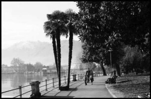 Muralto Locarno: Uferpromenade gegen Locarno