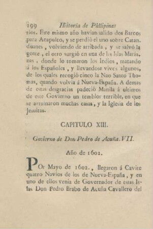 Capitulo XIII. Govierno de Don Pedro de Acuna. VII.