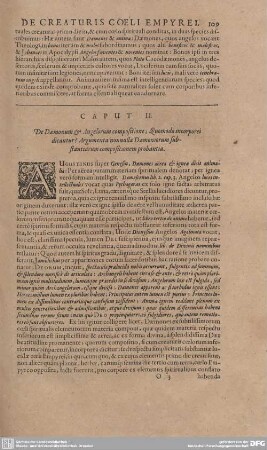 Caput II. De Daemonum et Angelorum compositione, Quomodo incorporei dicantur? Argumenta nonnulla Daemontorum...