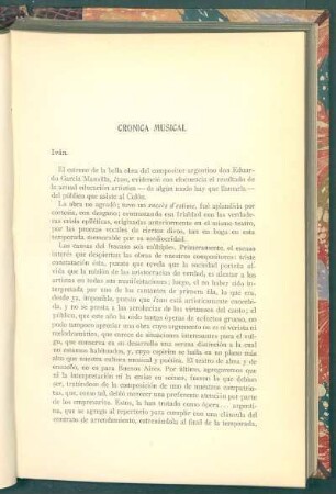 Crónica musical