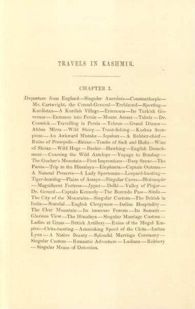 Chapter I. Departure from England - Singular anecdote ...