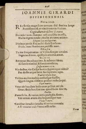 Joannis Girardi Divinionensis.