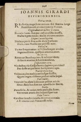 Joannis Girardi Divinionensis.