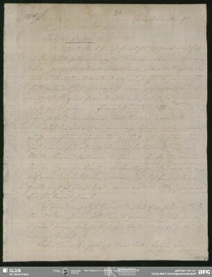 Eigenh. Brief von August Wilhelm von Schlegel an Georg Joachim Göschen, Jena, 23.10.1797
