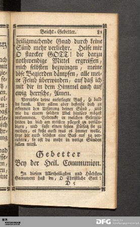 Communion-Gebetter.