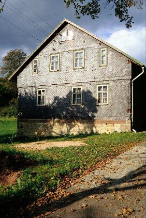 Giebelseite eines Schieferhauses, Denkmal
