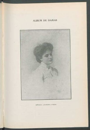 Álbum de Damas : Señorita Angelina Guridi. [Retrato]