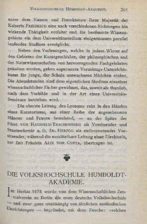 Die Volkshochschule Humboldt-Akadmie