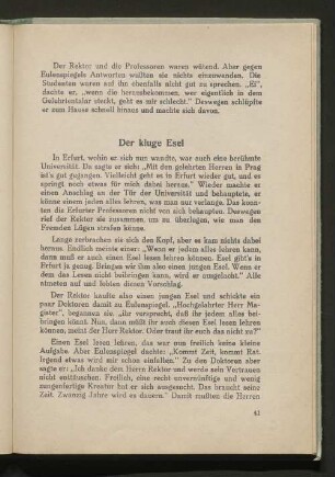 Der kluge Esel
