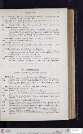 V. Deutschland (Nr. 2563 - 2631)