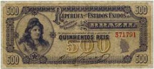 Geldschein, 500 Reis, 1901