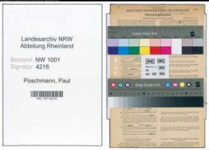 Entnazifizierung Paul Poschmann, geb. 27.05.1890 (Anstreicher)