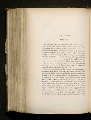 Chapitre XII 1884-1885