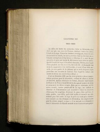 Chapitre XII 1884-1885